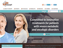 Tablet Screenshot of corcept.com